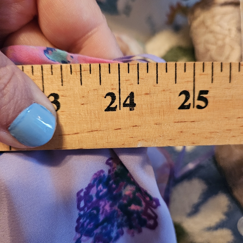 Le Kate purple floral midi dress 2X - Picture 6 of 10